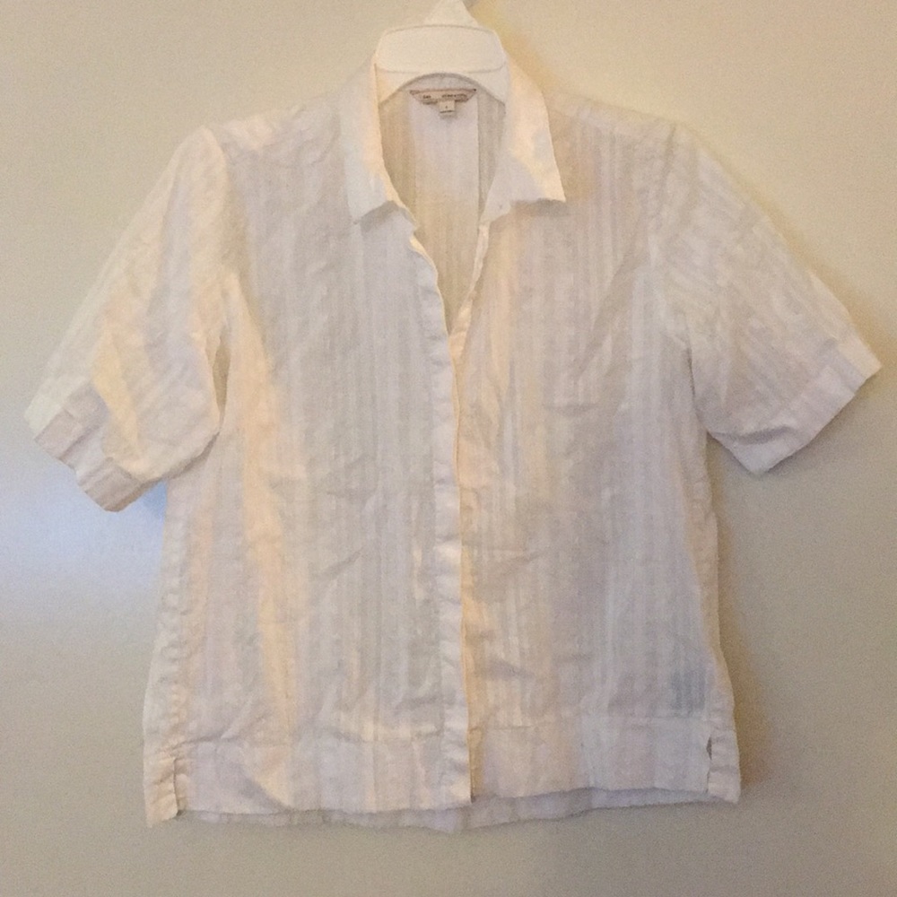 Gap camp shirt in optic white